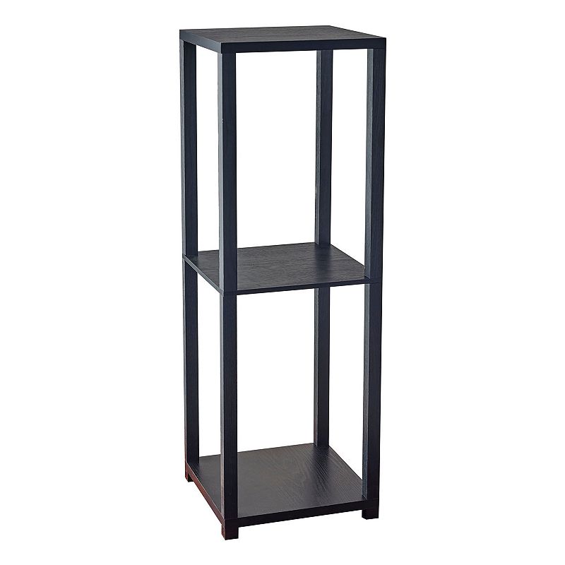 Adesso Lawrence Tall Pedestal End Table, Black