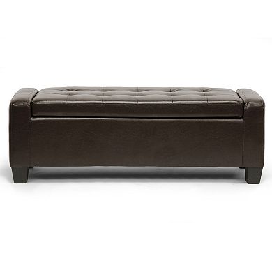 Baxton Studio Manchester Ottoman