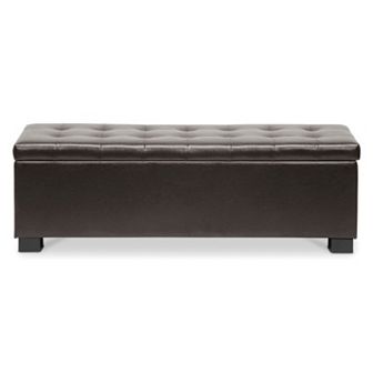 Baxton Studio Roanoke Ottoman