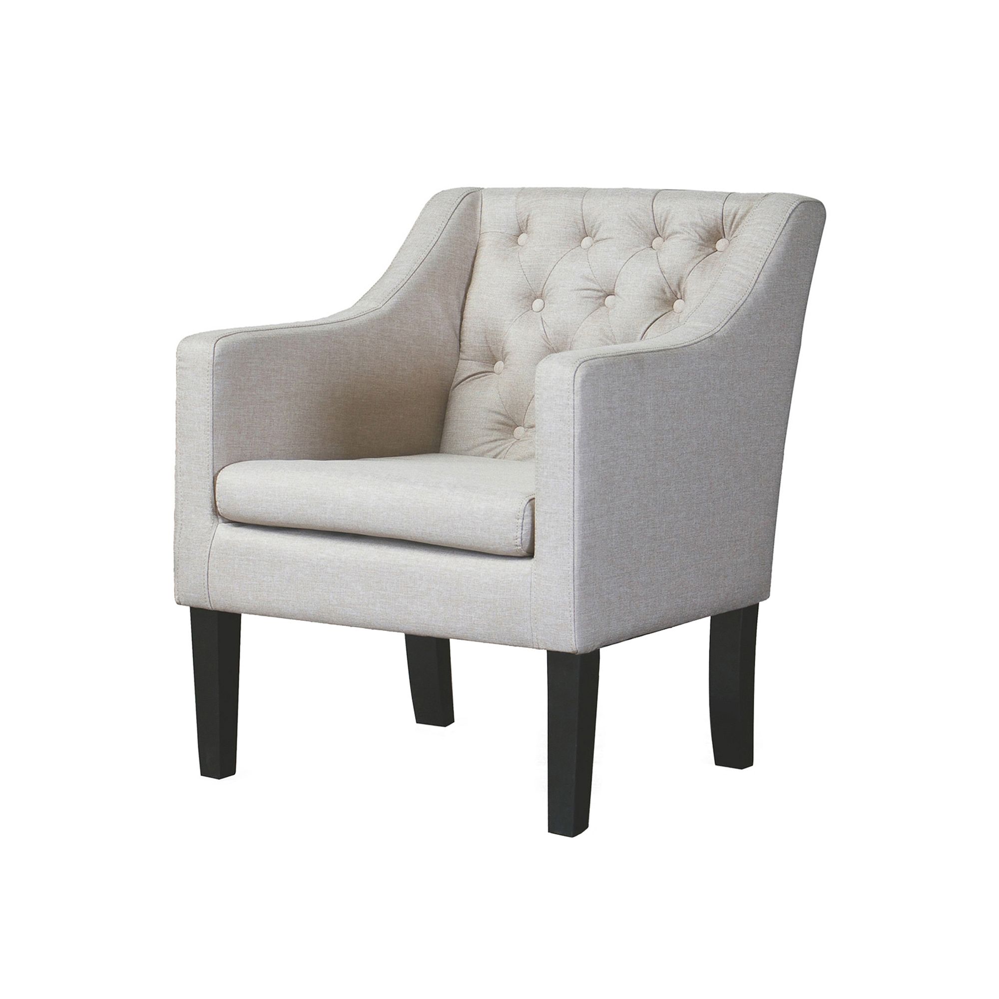 Baxton Studio Brittany Club Chair, Beige