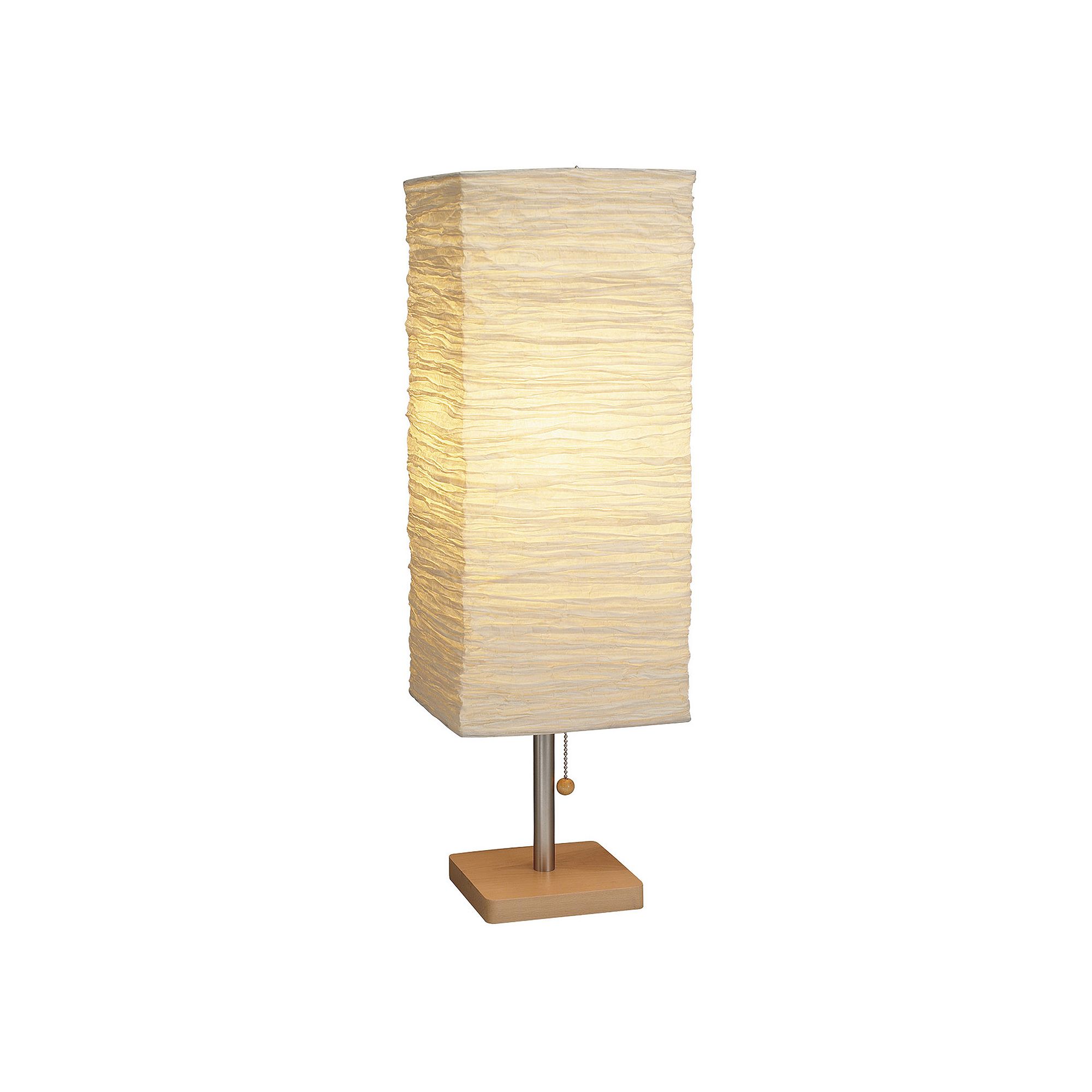 Adesso Dune Table Lamp, Natural Wood