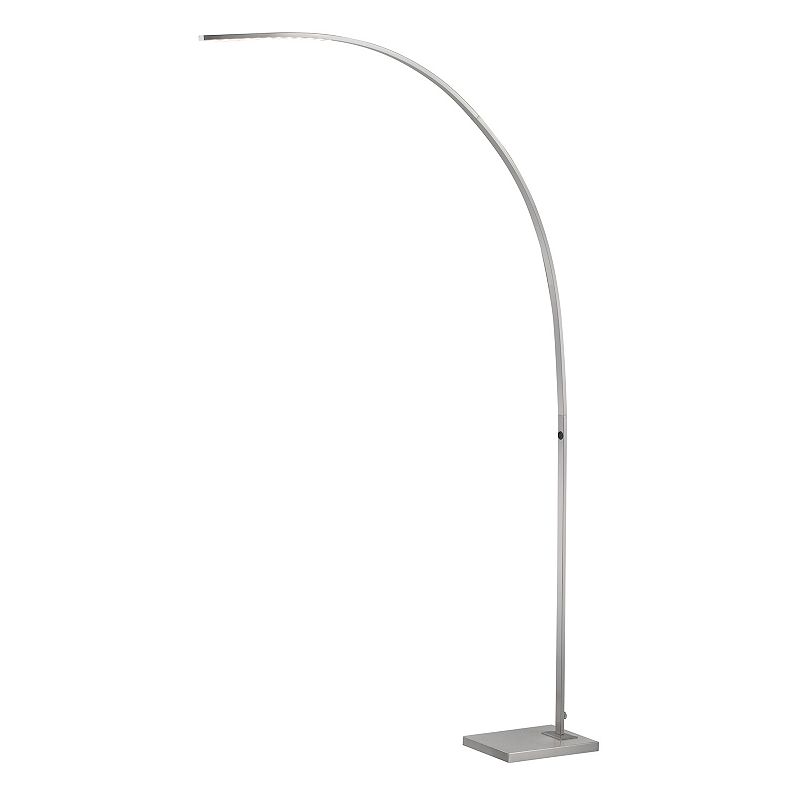 Adesso Sonic Arc Floor Lamp, Grey