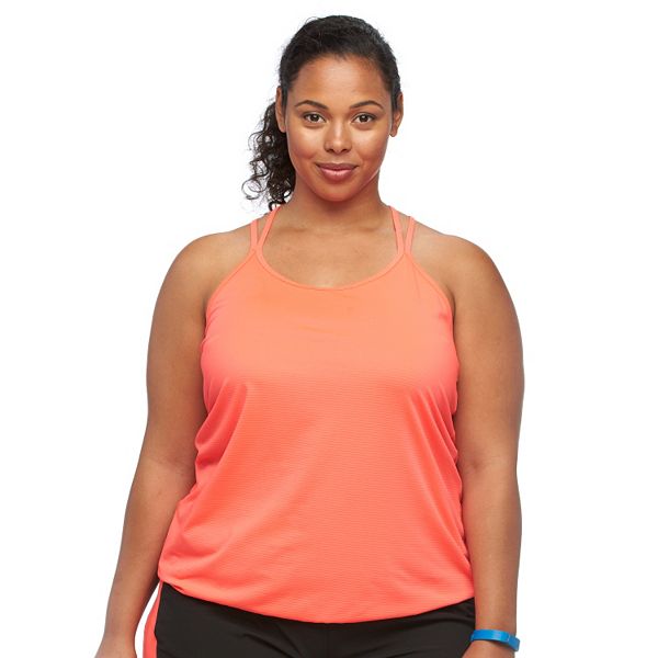 Plus Size Tek Gear® Ribbed Racerback Tank