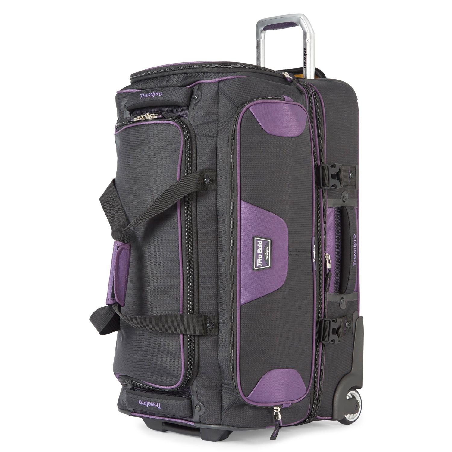 drop bottom wheeled duffel bag