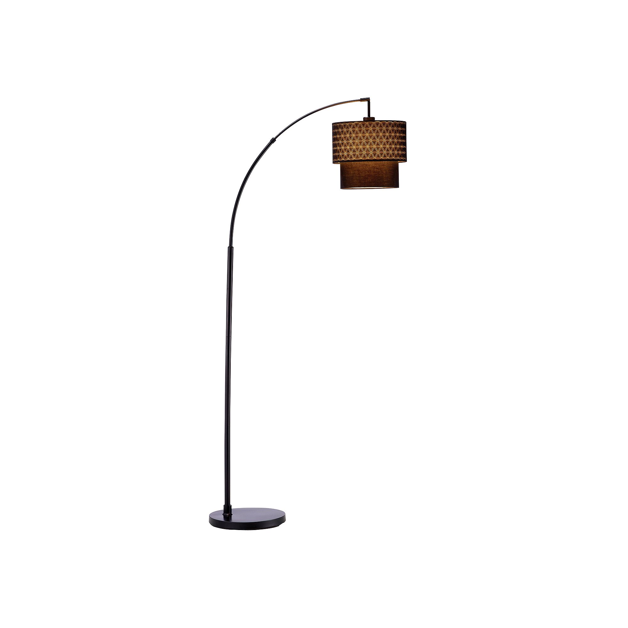 Adesso Gala Arc Lamp, Black Matte