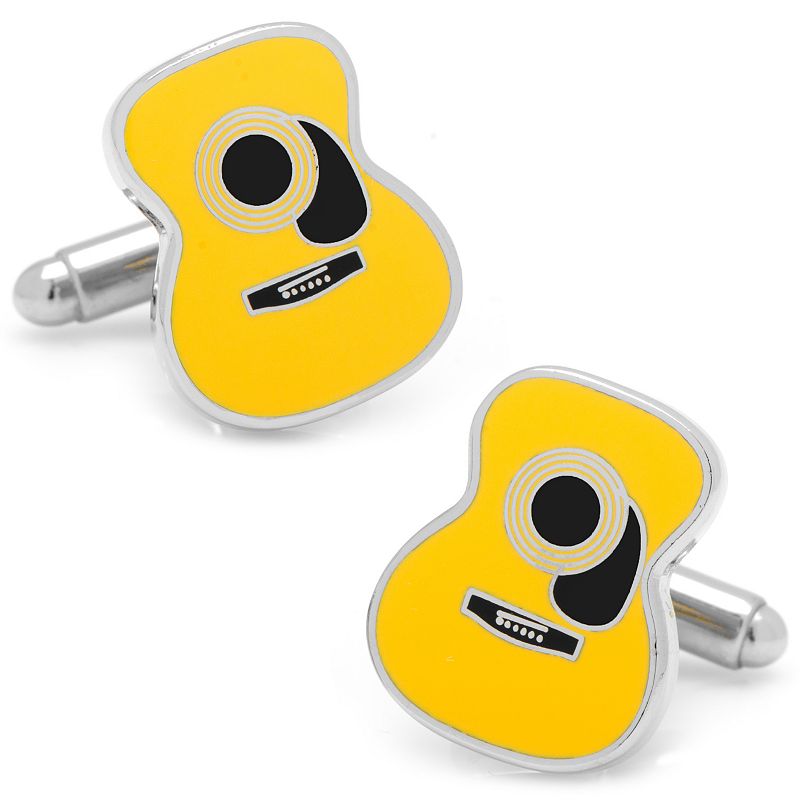Guitar Cuff Links, Yellow
