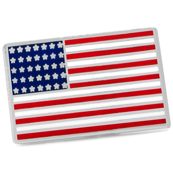 Black And White American Flag Lapel Pin USA Tie Tac Hat Pin 