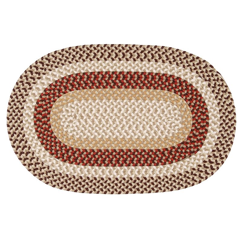 Shenandoah Braided Reversible Indoor Outdoor Rug, Brown, 9Ft Rnd