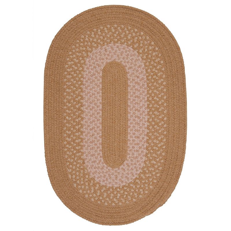 Colonial Mills Saratoga Braided Reversible Rug, Yellow, 5Ft Rnd