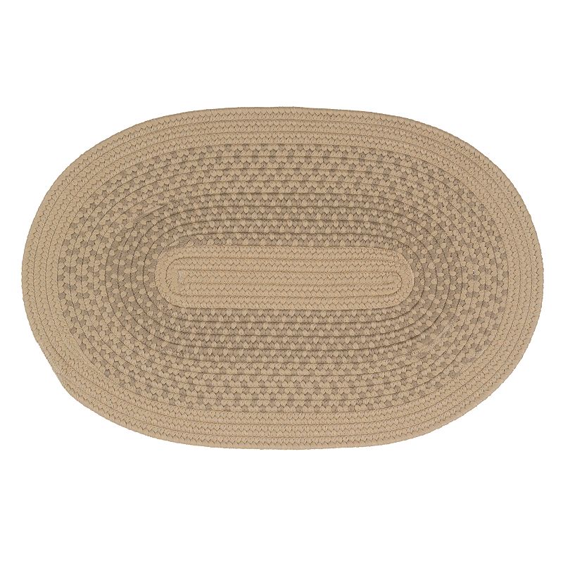 Colonial Mills Saratoga Braided Reversible Rug, Lt Beige, 5Ft Rnd