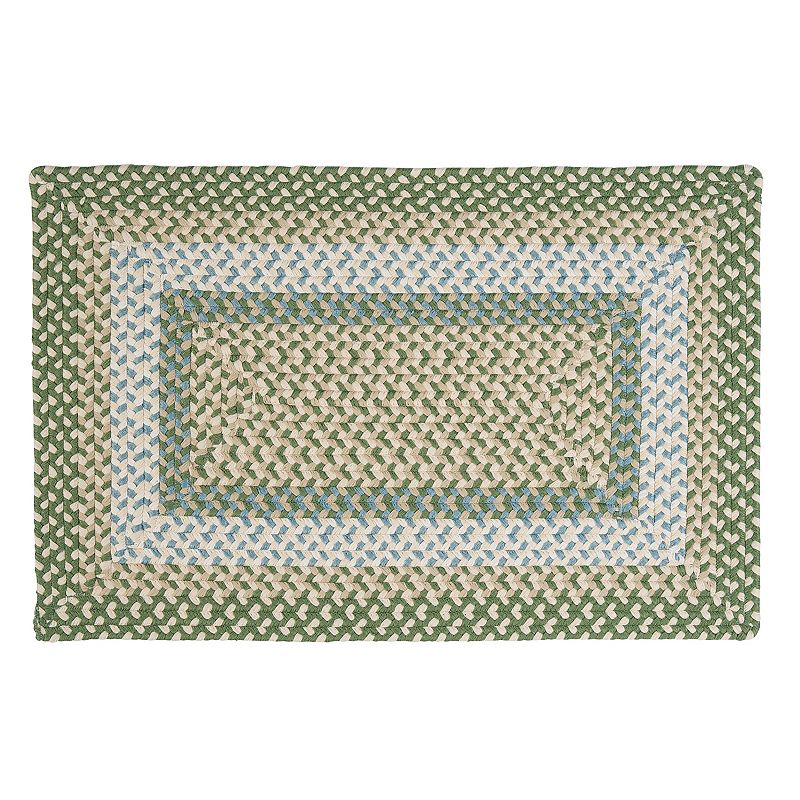 Colonial Mills Villa Braided Reversible Indoor Outdoor Rug, Green, 3X5 Ft