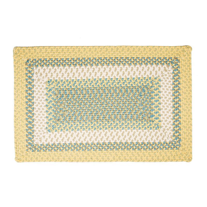 Colonial Mills Villa Braided Reversible Indoor Outdoor Rug, Yellow, 5X7 Ft