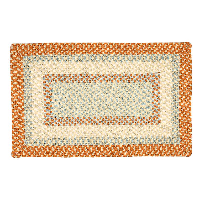 Colonial Mills Villa Braided Reversible Indoor Outdoor Rug, Orange, 8X10 Ft
