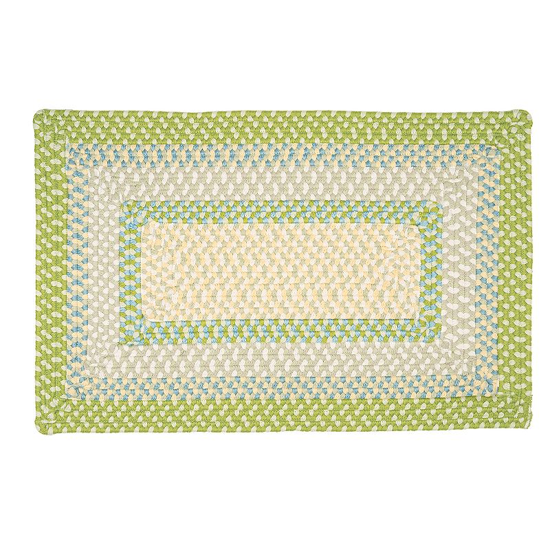 Colonial Mills Villa Braided Reversible Indoor Outdoor Rug, Green, 4X6 Ft