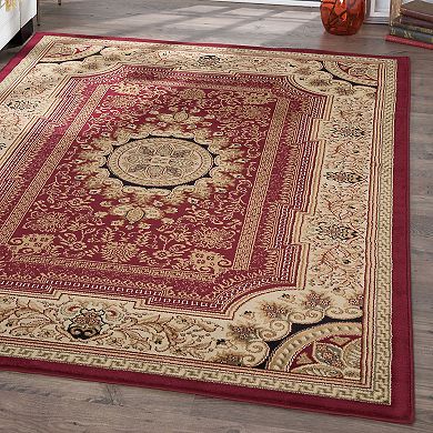 KHL Rugs Sensation Jayden Framed Floral Rug