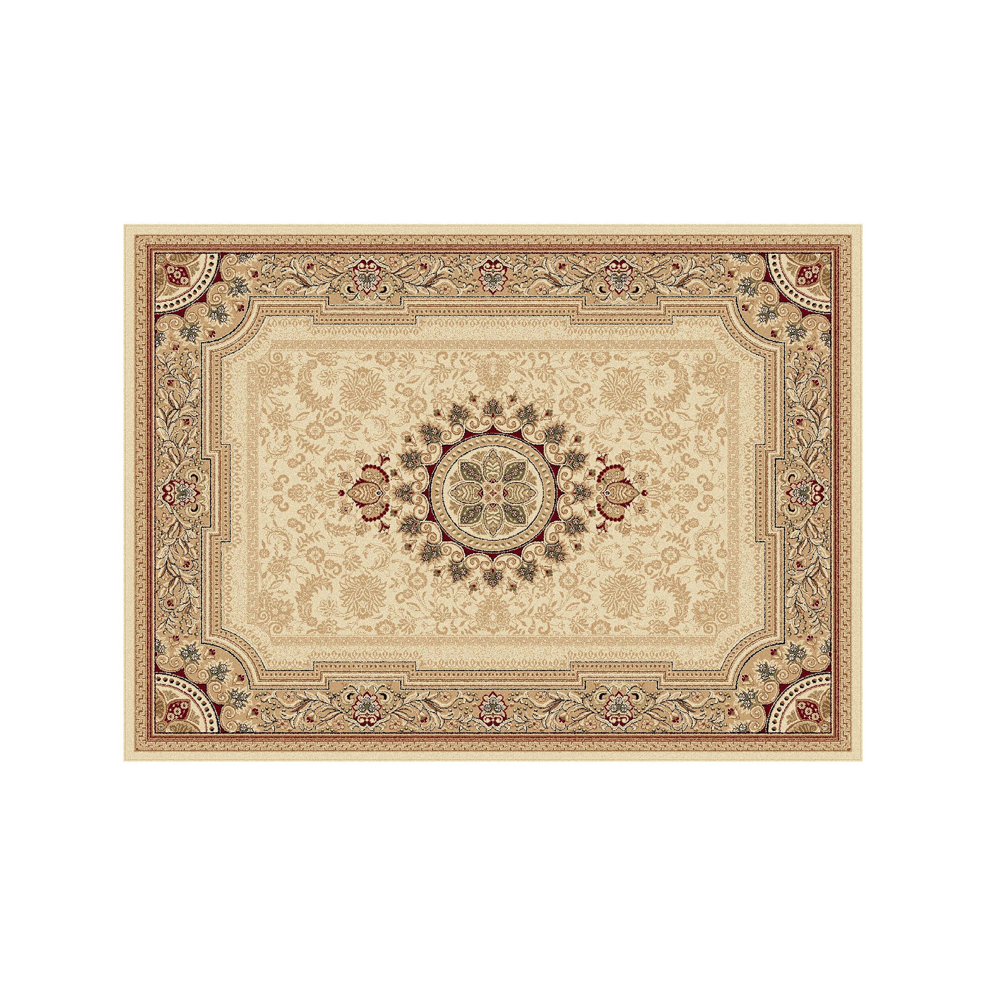 KHL Rugs Sensation Jayden Framed Floral Rug, Ivory