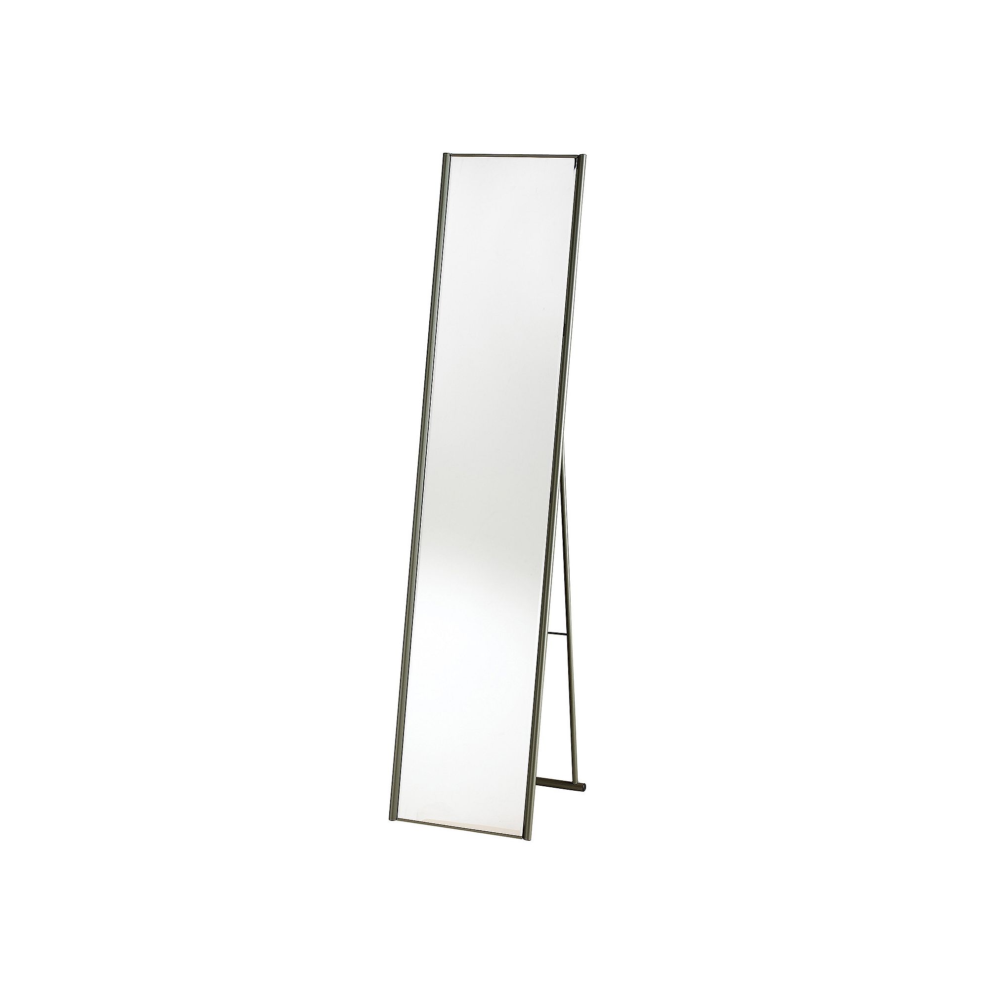 Adesso Alice Floor Mirror, Beige Steel