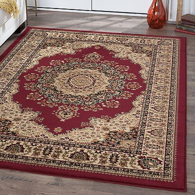 KHL Rugs Sensation Fiona Framed Floral Rug