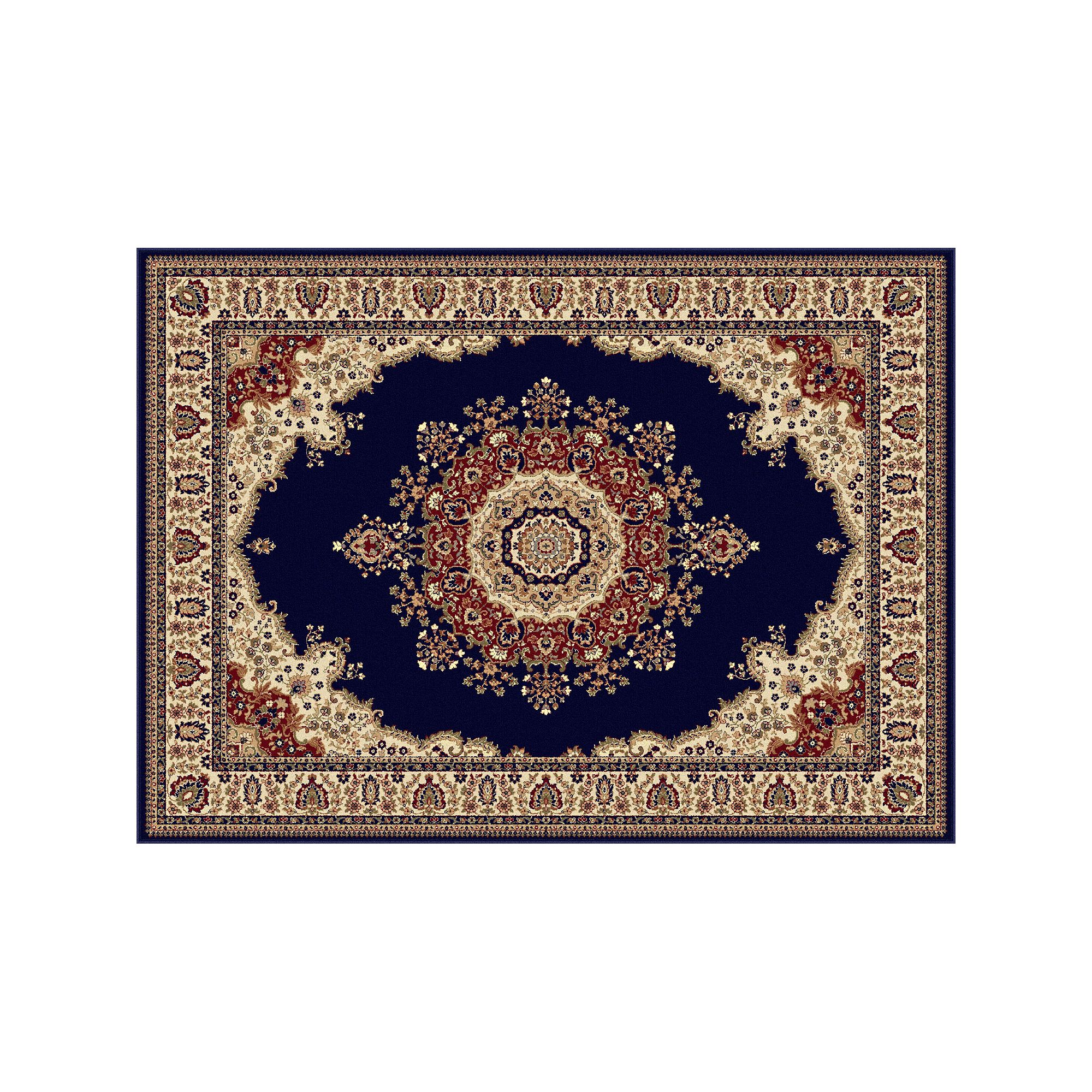 KHL Rugs Sensation Fiona Framed Floral Rug, Blue