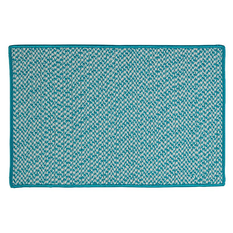 Colonial Mills Check Reversible Indoor Outdoor Rug, Blue, 8X10 Ft