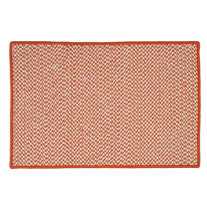 Colonial Mills Check Reversible Indoor Outdoor Rug, Orange, 8X10 Ft