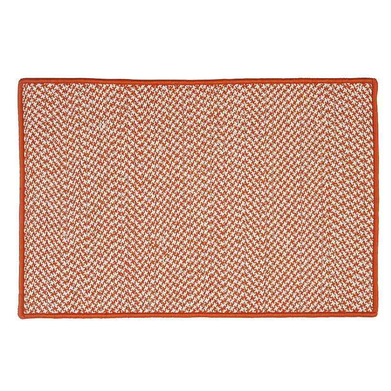 Colonial Mills Check Reversible Indoor Outdoor Rug, Orange, 8X10 Ft