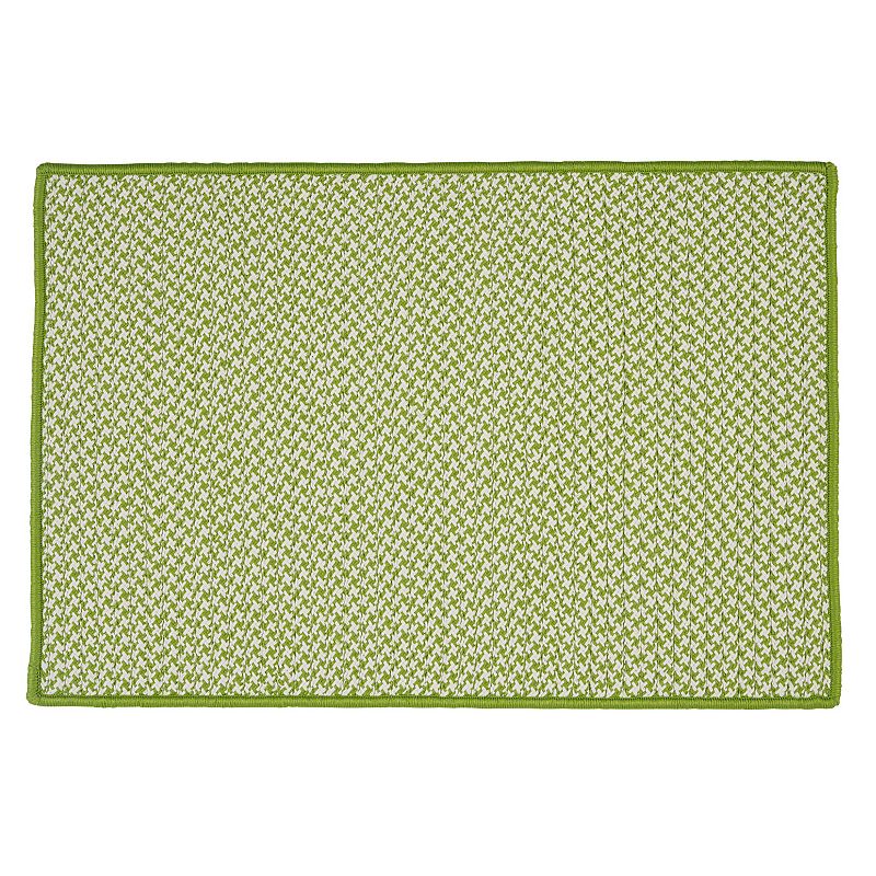 Colonial Mills Check Reversible Indoor Outdoor Rug, Green, 5X7 Ft