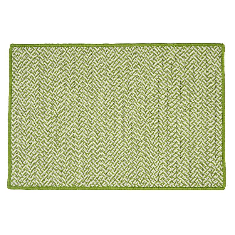 Colonial Mills Check Reversible Indoor Outdoor Rug, Green, 5X7 Ft