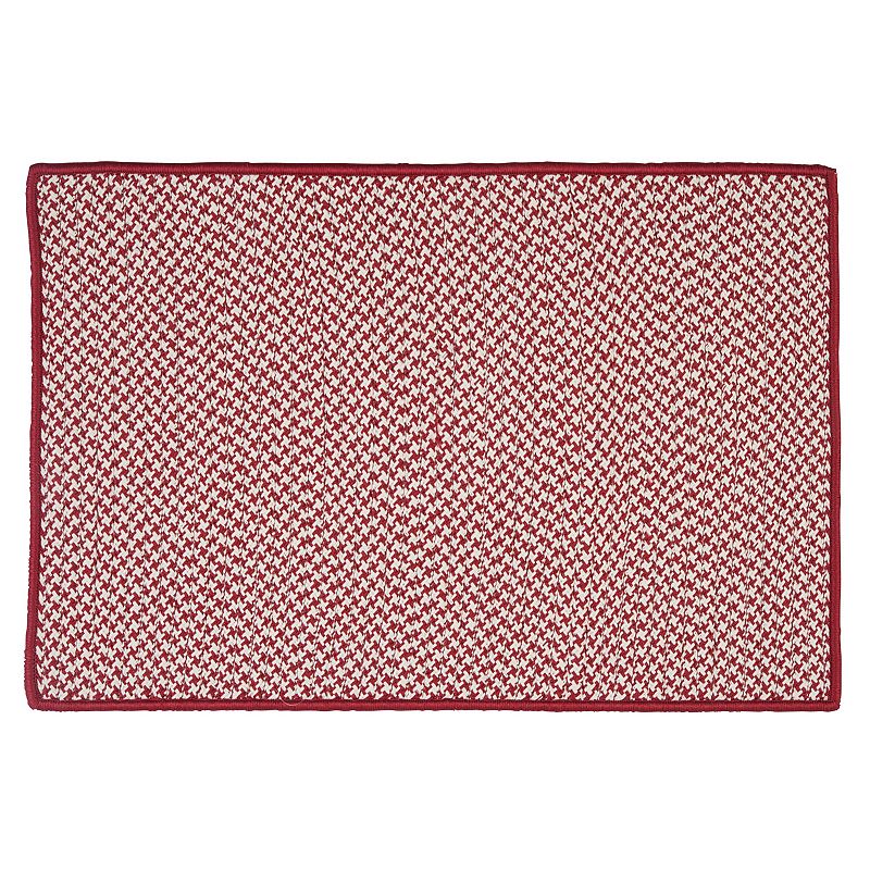 Colonial Mills Check Reversible Indoor Outdoor Rug, Red, 8X10 Ft