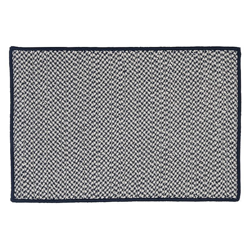 Colonial Mills Check Reversible Indoor Outdoor Rug, Blue, 2X8 Ft