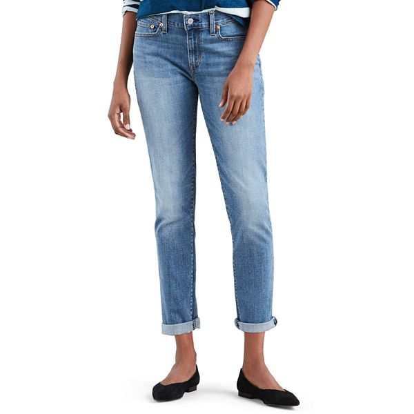 Introducir 69+ imagen women’s levi’s cuffed boyfriend jeans