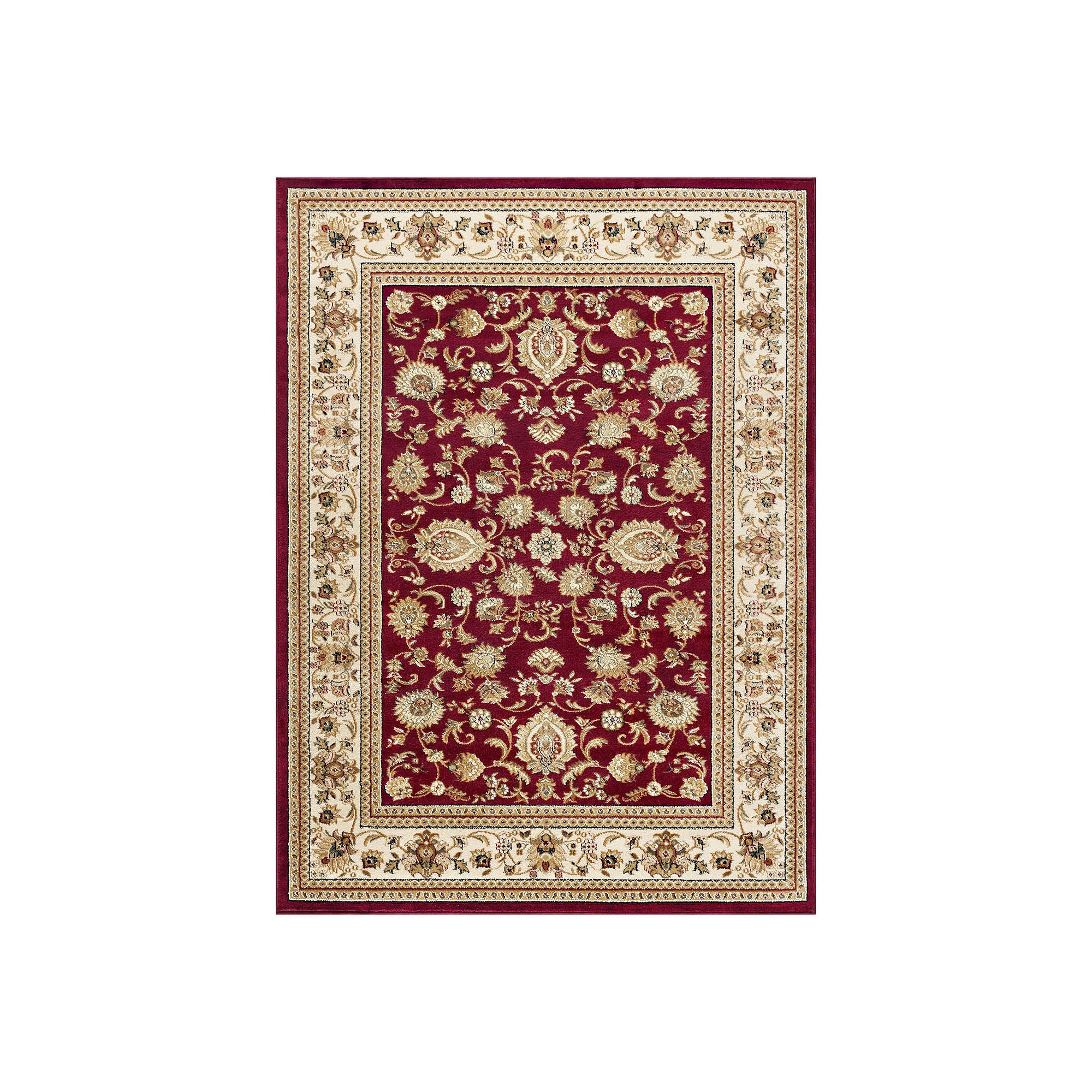 KHL Rugs Sensation Gabrielle Framed Floral Rug, Red