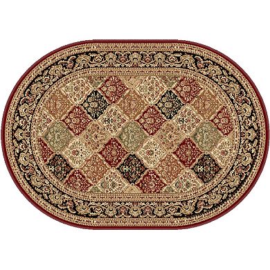 KHL Rugs Sensation Princeton Framed Floral Rug