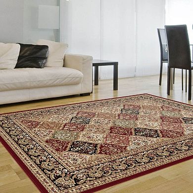 KHL Rugs Sensation Princeton Framed Floral Rug