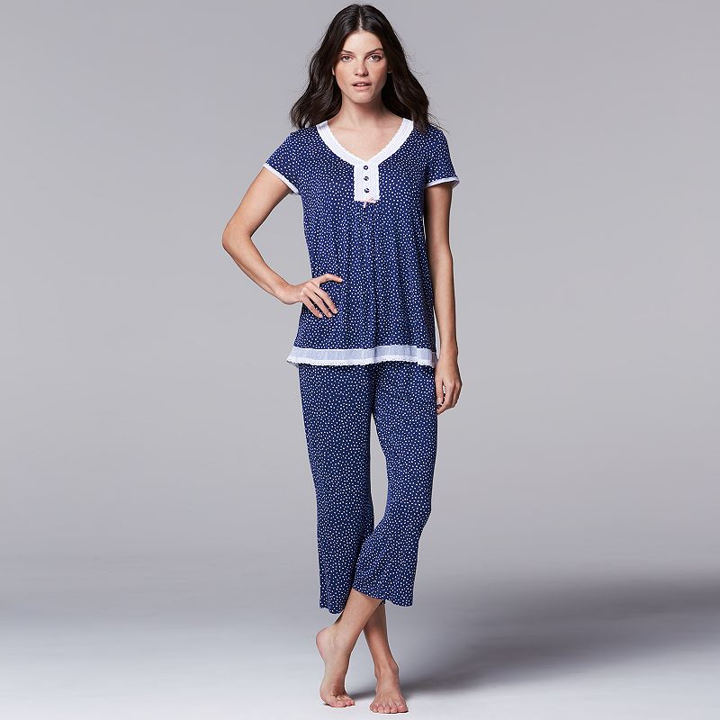 Women's Simply Vera Vera Wang Pajamas: Away We Go Pajama Set