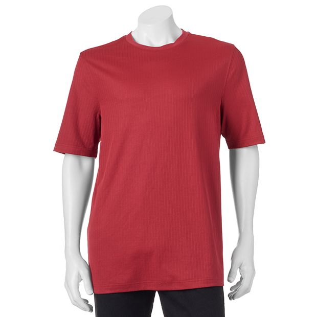 Men's Croft & Barrow® Ribbed Classic-Fit Easy-Care Crewneck Tee