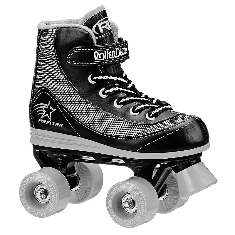 Roller Derby FireStar Youth Boy s Roller Skate  Black USA Jr.13