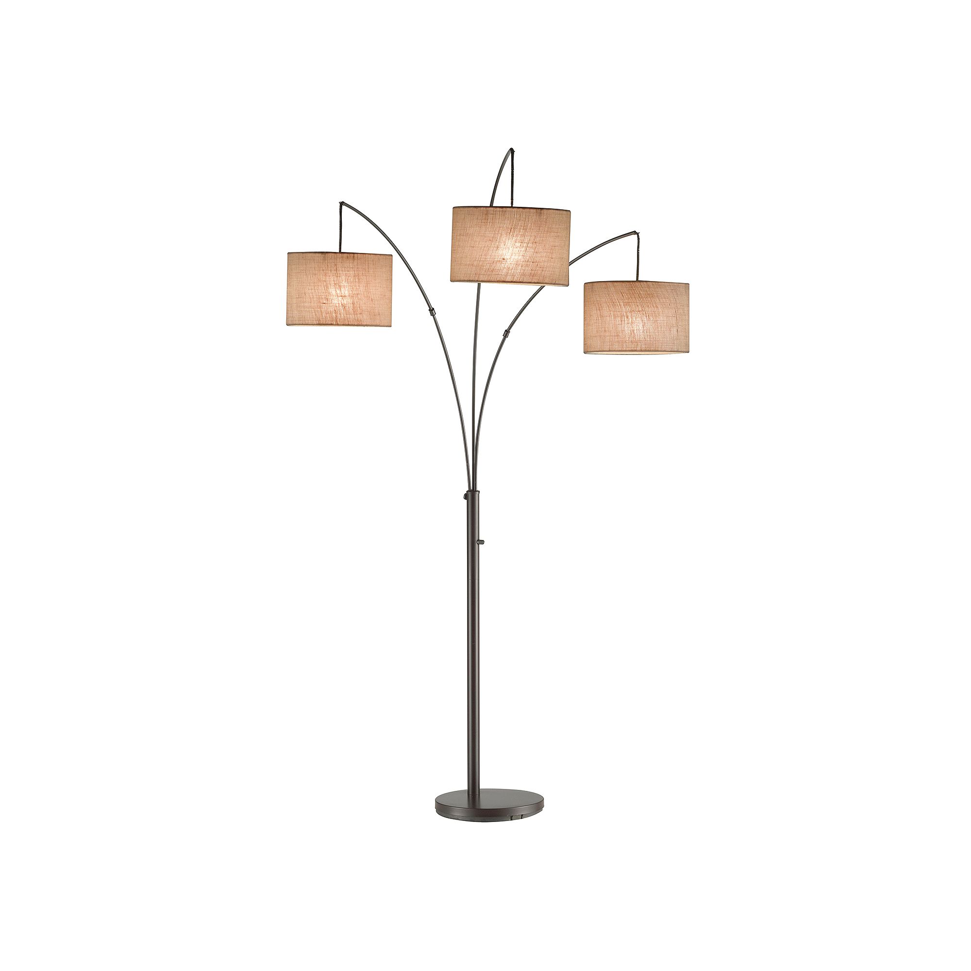 Adesso Trinity Arc Floor Lamp, Antique Bronze