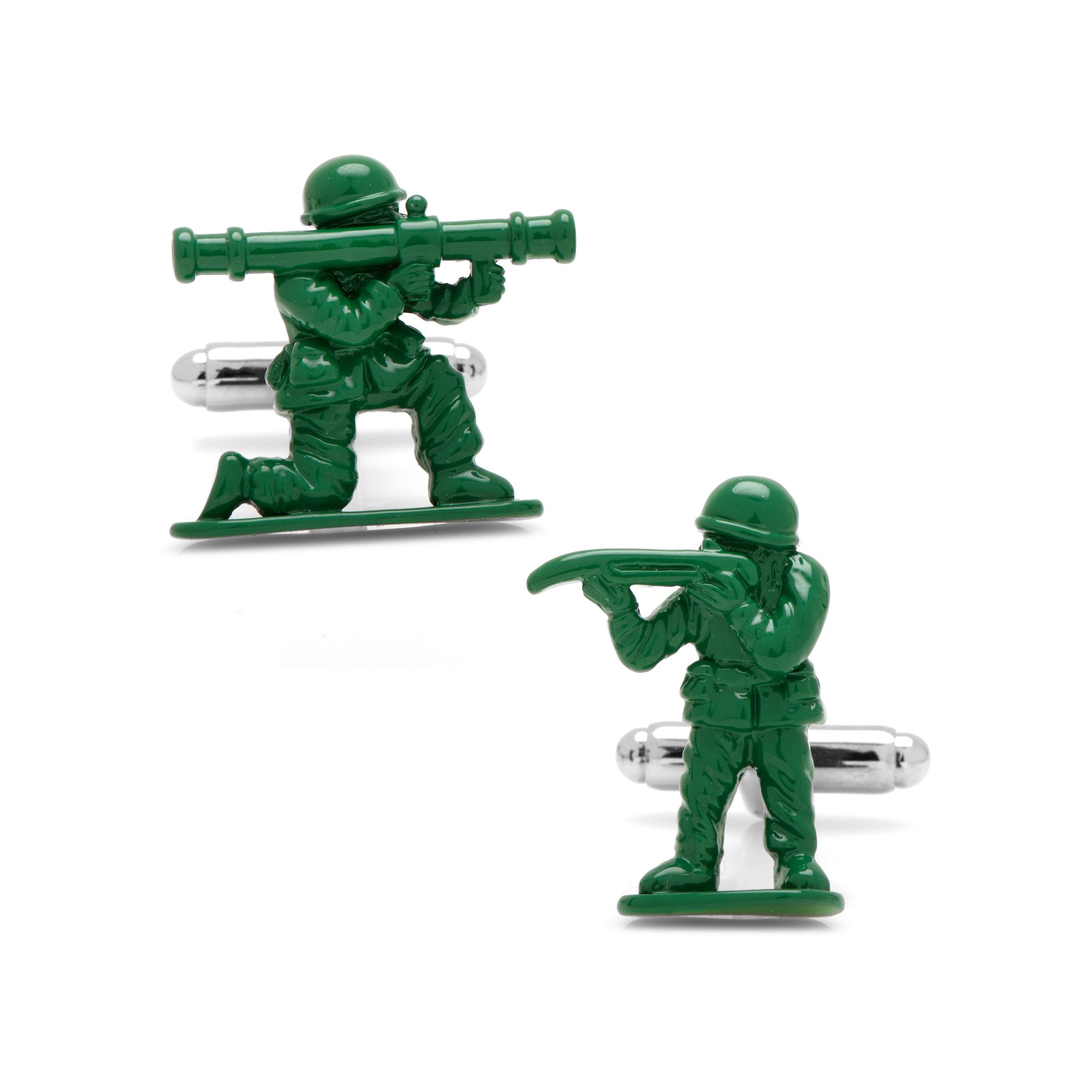 Mens Cuff Links, Inc. Army Men Cuff Links, Green