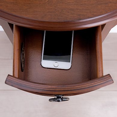 Leick Furniture Demilune Entryway End Table