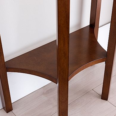 Leick Furniture Demilune Entryway End Table