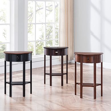 Leick Furniture Demilune Entryway End Table