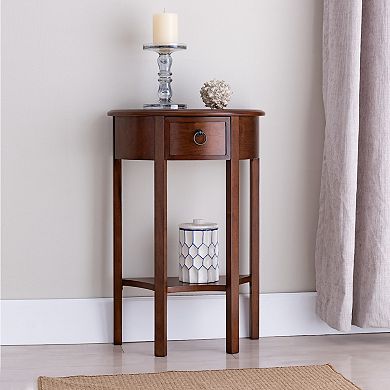 Leick Furniture Demilune Entryway End Table