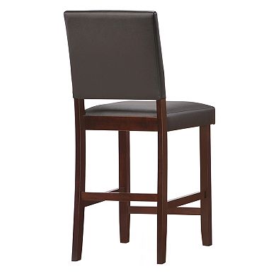 Leick Furniture Faux Leather Counter Stool 2-piece Set
