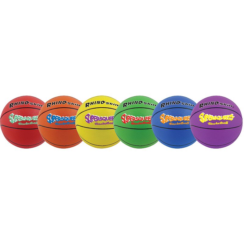 Champion Sports 6-pk. Rhino Skin Super Squeeze Basketball Set, Multicolor