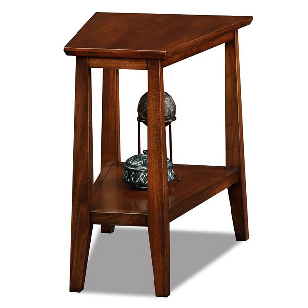 Wedge best sale chairside table