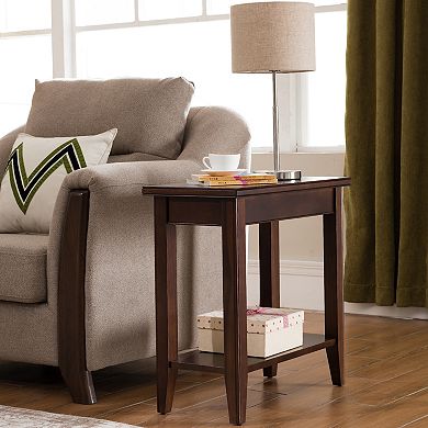 Leick Furniture Chocolate Cherry Finish Narrow End Table