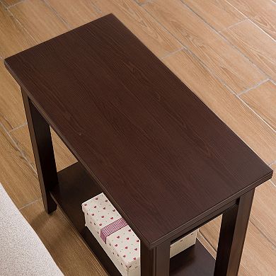 Leick Furniture Chocolate Cherry Finish Narrow End Table