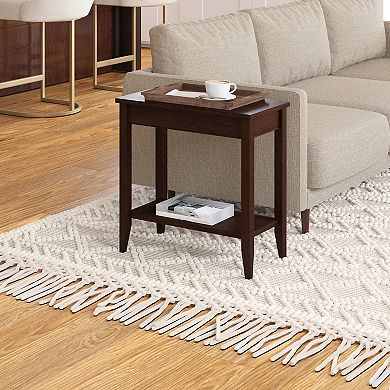 Leick Furniture Chocolate Cherry Finish Narrow End Table