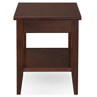 Leick Furniture Chocolate Cherry Finish 1-Drawer End Table